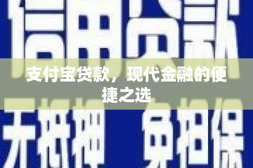 长海支付宝贷款，现代金融的便捷之选