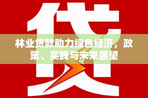 长海林业贷款助力绿色经济，政策、实践与未来展望